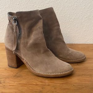 Suede booties, dolce vita, worn a few times.